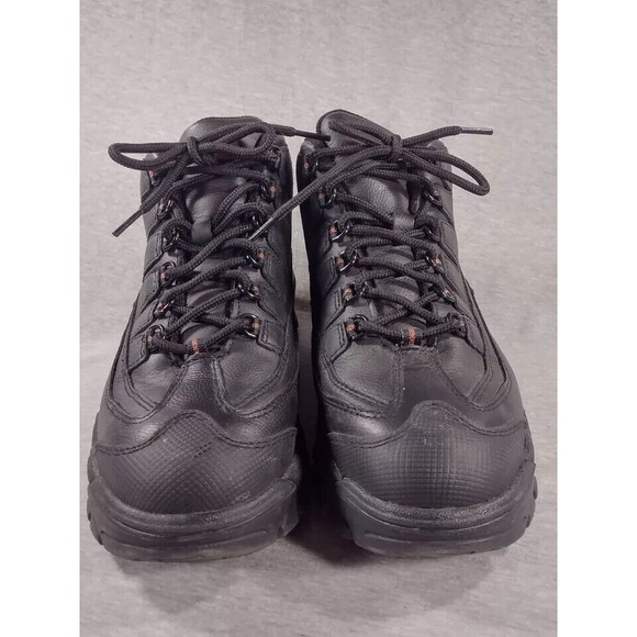 Worx Red Wing Steel Toe Boots Mens 6.5 M Black Leather ASTM F2413-18 - Picture 7 of 10